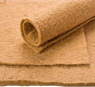 Lot de 10 tapis de culture Microgreens en fibre de chanvre - 25 x 25 cm/25 x 50 cm - Tapis de démarrage en fibre de chanvre pour germination des germes (25 x 25 cm)