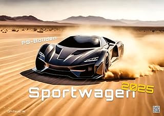 Voiture de sport - PS-Boliden - 2025 - Calendrier DIN A2 : le calendrier mural avec les plus beaux motifs de voitures de sport pour l'année 2025 au format extra large DIN A2 (environ 60 x 42 cm)