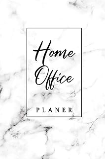 Home Office Planer: Tagesübersicht I ToDo Listen I Notizen & Weitere Extras I 160 Seiten I A5 I Tolles Geschenk I Weißer Marmor I Perfekter Organizer fürs Homeoffice
